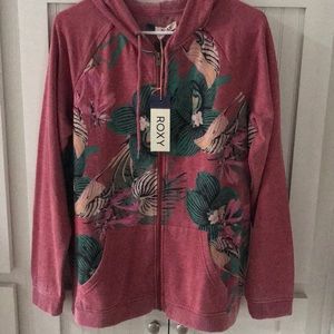 NWT Roxy zip up hoodie